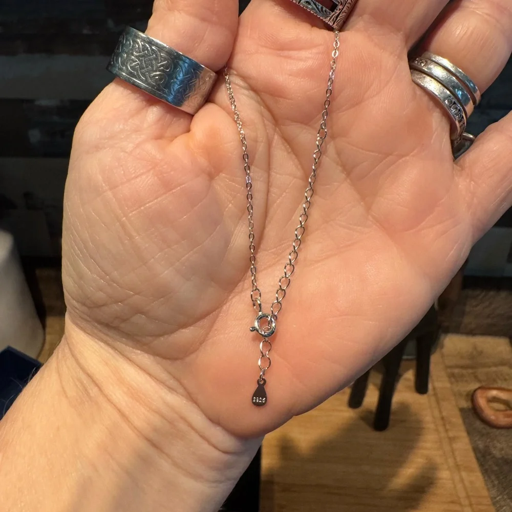 #270 Over 2 ctw heart halo Moissanite gift ready necklace - Picture 4 of 9